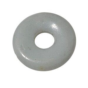 White Jade Donut Pendant for Necklace DIY Fashion Jewelry Classic Minimalist